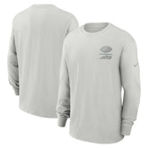 New York Jets Essential Heavy Max90 Long Sleeve T-Shirt - Gray - Nike