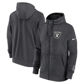 Las Vegas Raiders Primetime Club Full-Zip Hoodie - Anthracite - Nike