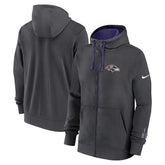 Baltimore Ravens Primetime Club Full-Zip Hoodie - Anthracite - Nike