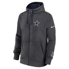Dallas Cowboys Primetime Club Full-Zip Hoodie - Anthracite - Nike