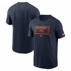 Denver Broncos Primetime Local Essential T-Shirt - Navy - Nike