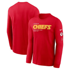 Kansas City Chiefs Play to Win Essential Long Sleeve T-Shirt - Red - Nike