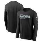 Las Vegas Raiders Play to Win Essential Long Sleeve T-Shirt - Black - Nike