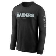 Las Vegas Raiders Play to Win Essential Long Sleeve T-Shirt - Black - Nike