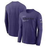 Baltimore Ravens Play to Win Essential Long Sleeve T-Shirt - Purple - Nike