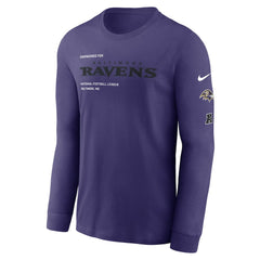 Baltimore Ravens Play to Win Essential Long Sleeve T-Shirt - Purple - Nike