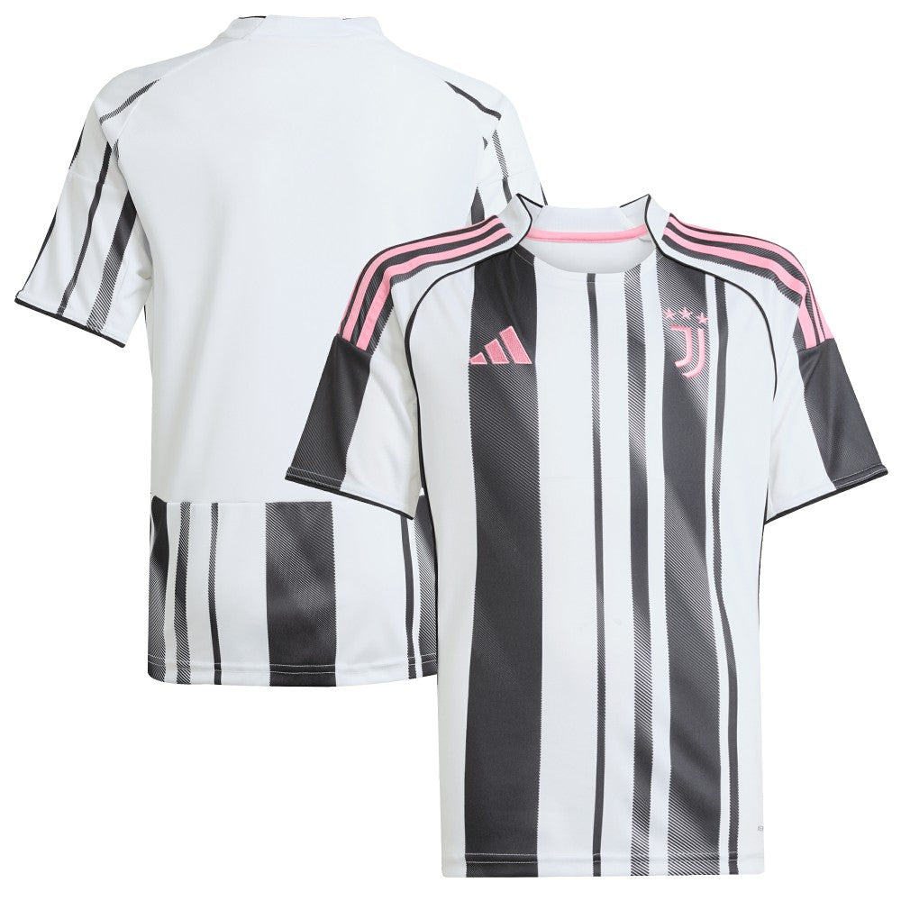Adidas - Juventus Youth 2025/26 Home Replica Jersey - White