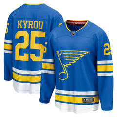 Jordan Kyrou St. Louis Blues Fanatics Home Breakaway Player Jersey - Blue | Fanatics Clearance
