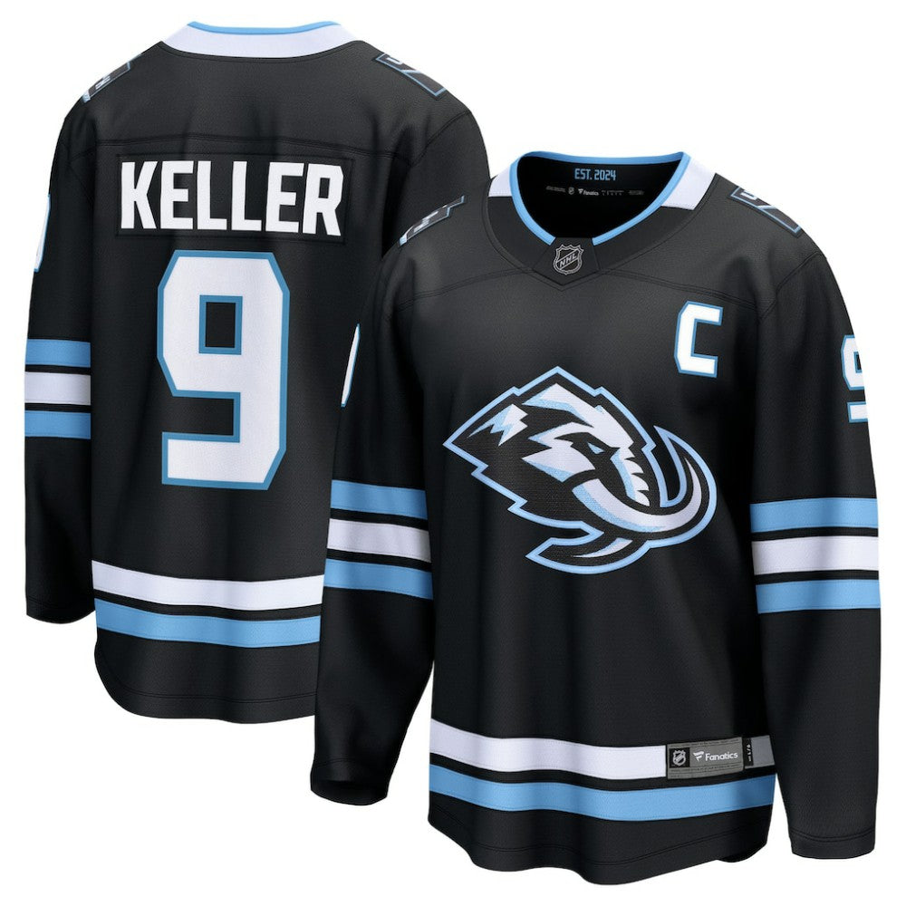 Clayton Keller Utah Mammoth Fanatics Home Breakaway Player Jersey - Black | Fanatics Lifestyle