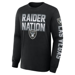 Las Vegas Raiders Hometown Sweep Legacy Long Sleeve T-Shirt - Black - Fanatics