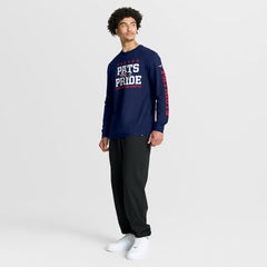 New England Patriots Hometown Sweep Legacy Long Sleeve T-Shirt - Navy - Fanatics