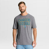 Los Angeles Chargers First Down Tribute Tri-Blend T-Shirt - Heather Gray - Fanatics