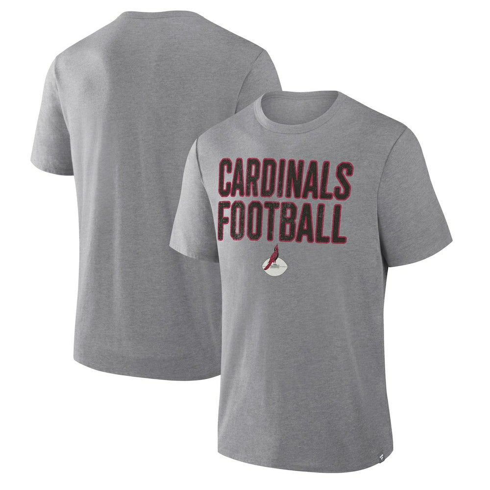 Arizona Cardinals First Down Tribute Tri-Blend T-Shirt - Heather Gray - Fanatics