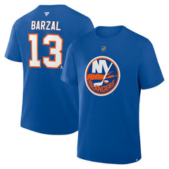 Mathew Barzal New York Islanders Fanatics Authentic Stack Name & Number T-Shirt - Royal | Fanatics discount