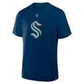 Matty Beniers Seattle Kraken Fanatics Authentic Stack Name & Number T-Shirt - Navy | Fanatics on sale