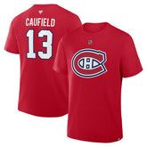 Cole Caufield Montreal Canadiens Fanatics Authentic Stack Name & Number T-Shirt - Red | Fanatics Clearance