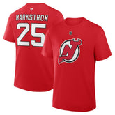 Jacob Markstrom New Jersey Devils Fanatics Authentic Stack Name & Number T-Shirt - Red | Fanatics online