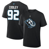 Logan Cooley Utah Mammoth Fanatics Authentic Stack Name & Number T-Shirt - Black | Fanatics Lifestyle