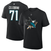 Macklin Celebrini San Jose Sharks Fanatics Authentic Stack Name & Number T-Shirt - Black | Fanatics discount