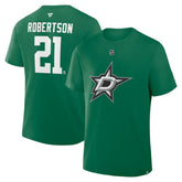 Jason Robertson Dallas Stars Fanatics Authentic Stack Name & Number T-Shirt - Kelly Green | Fanatics Lifestyle