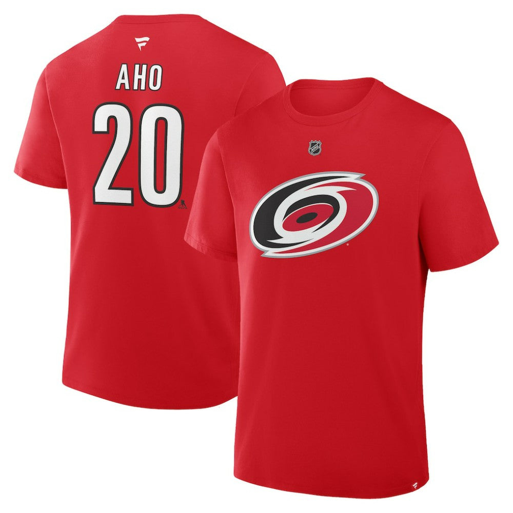 Sebastian Aho Carolina Hurricanes Fanatics Authentic Stack Name & Number T-Shirt - Red | Fanatics discount