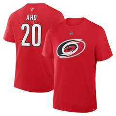 Sebastian Aho Carolina Hurricanes Fanatics Authentic Stack Name & Number T-Shirt - Red | Fanatics discount