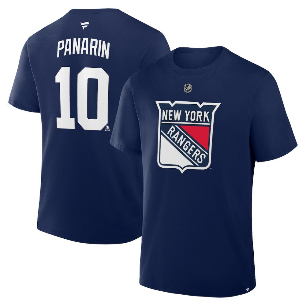 Artemi Panarin New York Rangers Fanatics Authentic Stack Name & Number T-Shirt - Navy | Fanatics sale