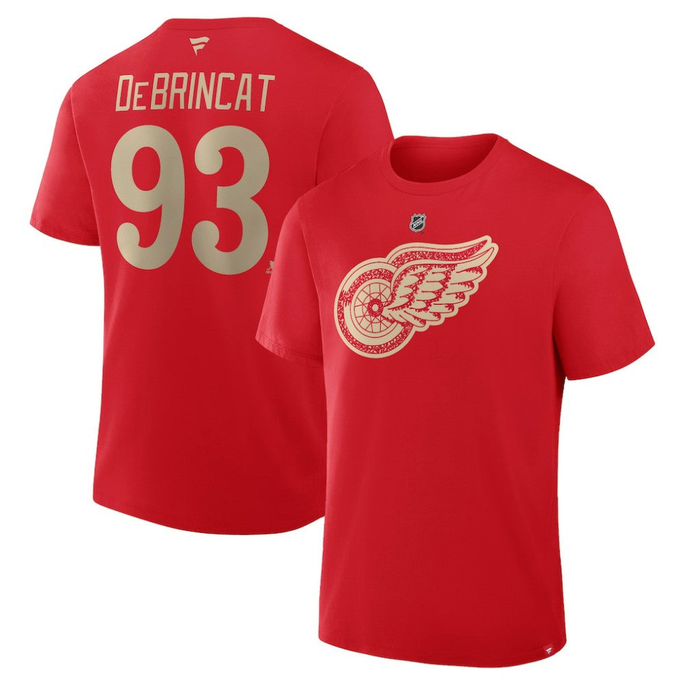 Alex DeBrincat Detroit Red Wings Fanatics Authentic Stack Name & Number T-Shirt - Red | Fanatics sale
