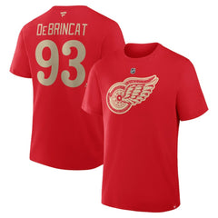 Alex DeBrincat Detroit Red Wings Fanatics Authentic Stack Name & Number T-Shirt - Red | Fanatics sale