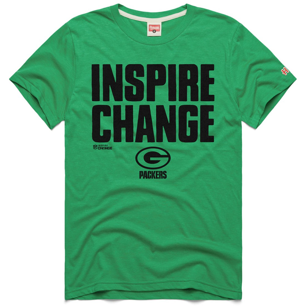 Green Bay Packers Homage Unisex 2024 Inspire Change Tri-Blend T-Shirt - Green - NFL