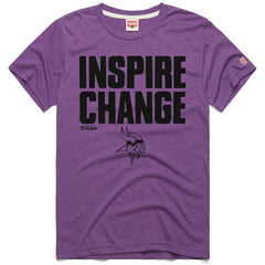 Minnesota Vikings Homage Unisex 2024 Inspire Change Tri-Blend T-Shirt - Purple - NFL