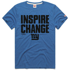 New York Giants Homage Unisex 2024 Inspire Change Tri-Blend T-Shirt - Royal - NFL