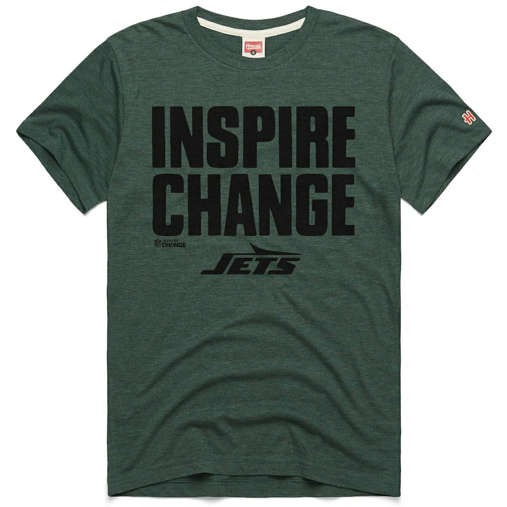 New York Jets Homage Unisex 2024 Inspire Change Tri-Blend T-Shirt - Green - NFL