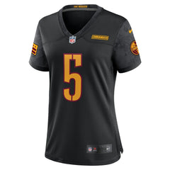 Jayden Daniels Washington Commanders Women's Alternate Game Player Jersey - Black - Nike