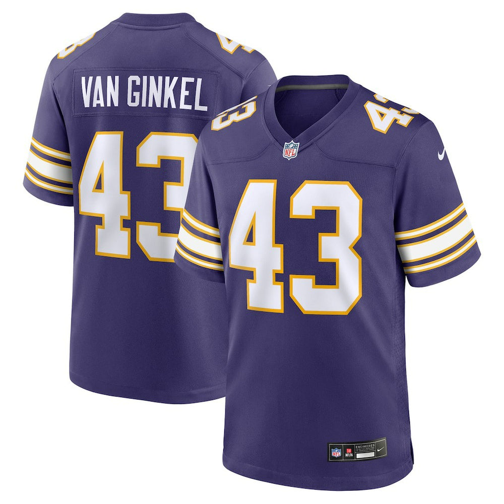 Andrew Van Ginkel Minnesota Vikings Alternate Game Jersey - Purple - Nike