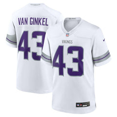 Andrew Van Ginkel Minnesota Vikings Alternate Game Jersey - White - Nike