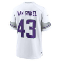 Andrew Van Ginkel Minnesota Vikings Alternate Game Jersey - White - Nike