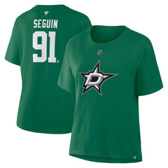Tyler Seguin Dallas Stars Fanatics Women's Authentic Stack Name & Number T-Shirt - Kelly Green | Fanatics discount