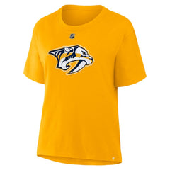 Filip Forsberg Nashville Predators Fanatics Women's Authentic Stack Name & Number T-Shirt - Gold | Fanatics Lifestyle