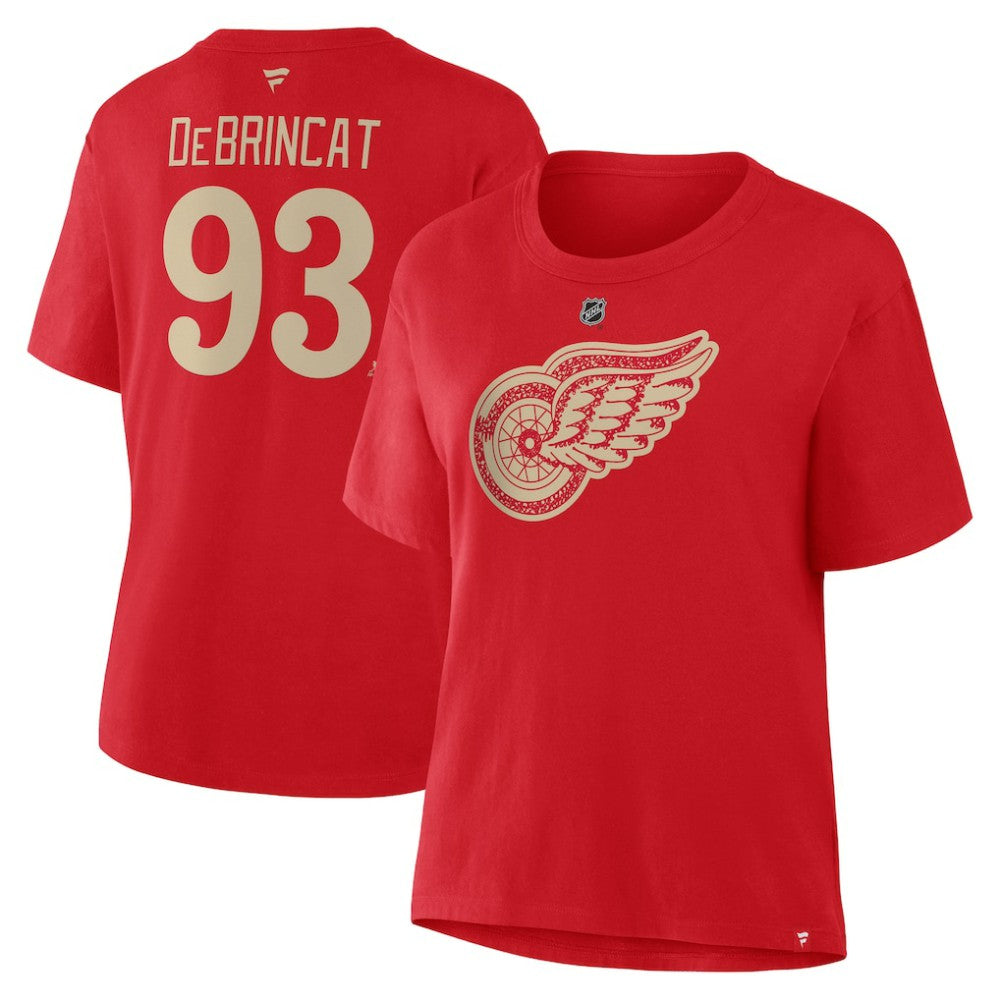 Alex DeBrincat Detroit Red Wings Fanatics Women's Authentic Stack Name & Number T-Shirt - Red | Fanatics near me