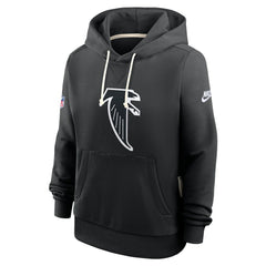 Atlanta Falcons Women's Throwback Sideline Standard Issue Dri-FIT Hoodie - Black - Nike