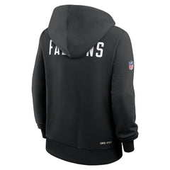 Atlanta Falcons Women's Throwback Sideline Standard Issue Dri-FIT Hoodie - Black - Nike