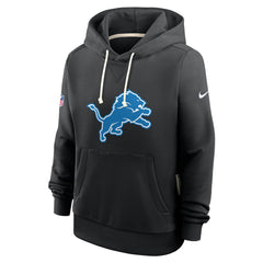 Detroit Lions Women's Throwback Sideline Standard Issue Dri-FIT Hoodie - Black - Nike