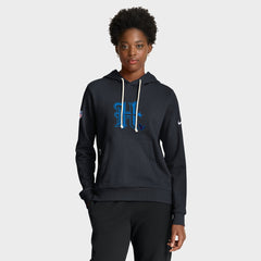 Houston Texans Women's Throwback Sideline Standard Issue Dri-FIT Hoodie - Navy - Nike