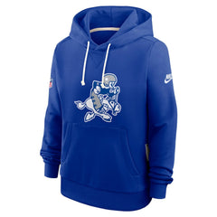 Dallas Cowboys Women's Throwback Sideline Standard Issue Dri-FIT Hoodie - Royal - Nike
