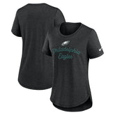 Philadelphia Eagles Women's Script Tri-Blend T-Shirt - Black - Nike