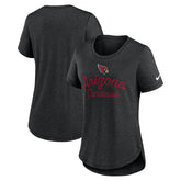 Arizona Cardinals Women's Script Tri-Blend T-Shirt - Black - Nike