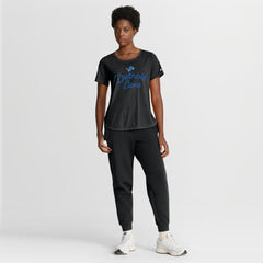 Detroit Lions Women's Script Tri-Blend T-Shirt - Black - Nike
