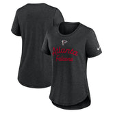 Atlanta Falcons Women's Script Tri-Blend T-Shirt - Black - Nike