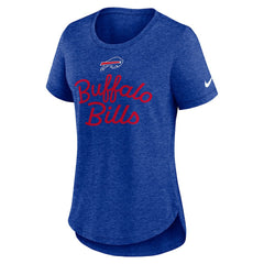 Buffalo Bills Women's Script Tri-Blend T-Shirt - Royal - Nike